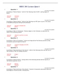 HIEU201 LECTURE  QUIZ  4(3 VERSIONS)