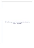 RN ATI concept-based assessment, proctored exam for level 1 Test Bank.