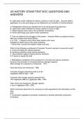 US HISTORY STAAR TEST EOC QUESTIONS AND ANSWERS