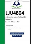 LJU4804 PORTFOLIO (QUALITY ANSWERS) Semester 2 2024