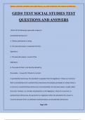 GED® TEST SOCIAL STUDIES TEST QUESTIONS AND ANSWERS