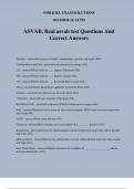 ASVAB, Real asvab test Questions And Correct Answers