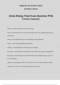 Abeka Biology Final Exam Questions With Correct Answers