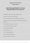 Abeka 9th grade Health Test 6 Exam Questions With Correct Answers