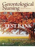 Test Bank For Gerontological Nursing 9th Edition Eliopoulos, All Chapters Covered