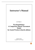 Solution Manual for Empowerment Series Psychopathology A Competency-based Assessment Model for Social Workers, 4th Edition