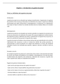 Pack 16 Fiches de révision Gestion de projet 4 Chapitres