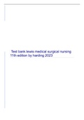 Test Bank Lewis s Medical-Surgical Nursing 11th & 12th Edition ,Complete Guide