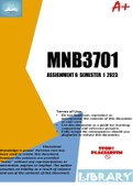 MNB3701 ASSIGNMENT 6 SEMESTER 1 2024
