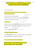 NSG 6330 Final EXAM Study Guide QUESTIONS AND ANSWERS