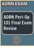 (Solved) AORN Peri-Op 101 Final Exam Review Questions and answers- 2023