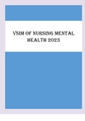 VSIM OF NURSING MENTAL  HEALTH 2023