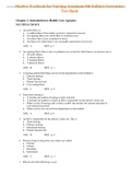 Complete Test Bank Mosby’s Textbook for Nursing Assistants 8th Edition Sorrentino Questions & Answers with rationales (Chapter 1-52)