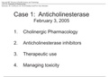 3 Principles of Pharmacology Case 1 - Anticholinesterase