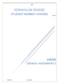 UNISA SDENG3J ASSIGNMENT 2- 2022