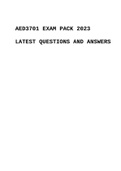 AED3701 EXAM PACK 2023