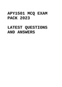 APY1501 EXAM PACK 2023