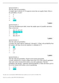 STATISTIC QUIZ 2 QUESTIONS AND ANSWERS Spring 2023_ 100% Scored Already.