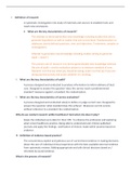 Quantitative research methods comprehension list- summary notes.