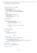 Kinematics: Describing Motion