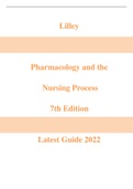 Lilley Pharmacology and the Nursing Process 7th Edition 2022 latest update