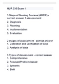 NUR 335 Exam 1 2023 with 100% correct answers