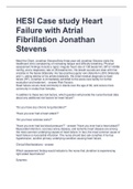 HESI Case study Heart Failure with Atrial Fibrillation Jonathan Stevens