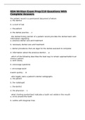 RDA Written Exam Prep/210 Questions With Complete Answers