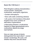 Baylor Bio 1106 Exam 2 2023 with 100% complete solutions already graded A