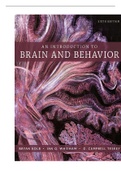 TEST BANK AN INTRODUCTION TO BRAIN AND BEHAVIOUR 6TH EDITION BRYAN KOLB ALL CHAPTERS COMPLETE,A + RATED AND 100% VERIFIED.