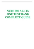 NURS 500 ALL IN ONE TEST BANK >CHAPTER 1-29< COMPLETE GUIDE LIBERTY UNIVERSITY RATED A+