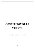 La concepción de la muerte