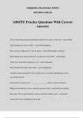 ABSITE Practice Questions With Correct Answers