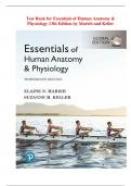 Test Bank for Essentials of Human Anatomy & Physiology 13th Edition by Marieb and Keller