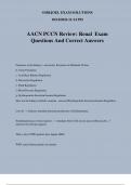 AACN PCCN Review: Renal Exam Questions And Correct Answers