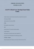 AACN Critical Care Nursing Exam Study Guide.