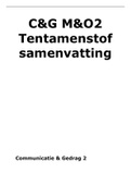 C&G M&O2 tentamenstof samenvatting