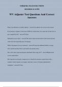 WV Adjuster Test Questions And Correct Answers