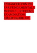 ENHANCED CON 090 FAR FUNDAMENTALS MODULE 1 STUDENT EXAMINATION STUDY GUIDE 202