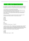 NURSING 412 AAPC CPB Test Bank Questions _Chamberlain