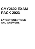 CMY2602 EXAM PACK 2023