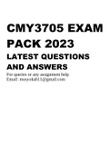 CMY3705 EXAM PACK 2023