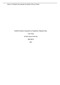 NRS 429VN Topic 4 Assignment; Health Promotion in Minority Populations - Health Promotion Among Diverse Populations; Hispanics Race