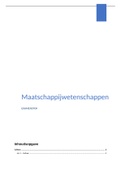 Samenvatting examenstof maatschappijwetenschappen 2023, VWO