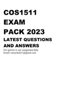 COS1511 EXAM PACK 2023