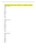 NIH Stroke Scale Group A Patient 1-6 complete solutions