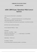 AESC 2050 Exam 2 Questions With Correct Answers