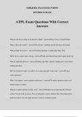 ATPL Exam Questions With Correct Answers