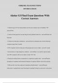 Alattar GI FInal Exam Questions With Correct Answers