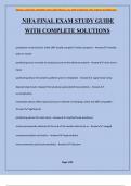 NIFA FINAL EXAM STUDY GUIDE WITH COMPLETE SOLUTIONS